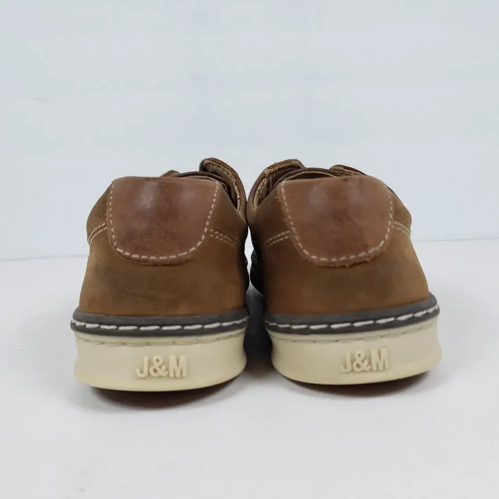 Johnston & Murphy Boys Size 1Y Brown Leather Formal Dress Shoes 28-8260